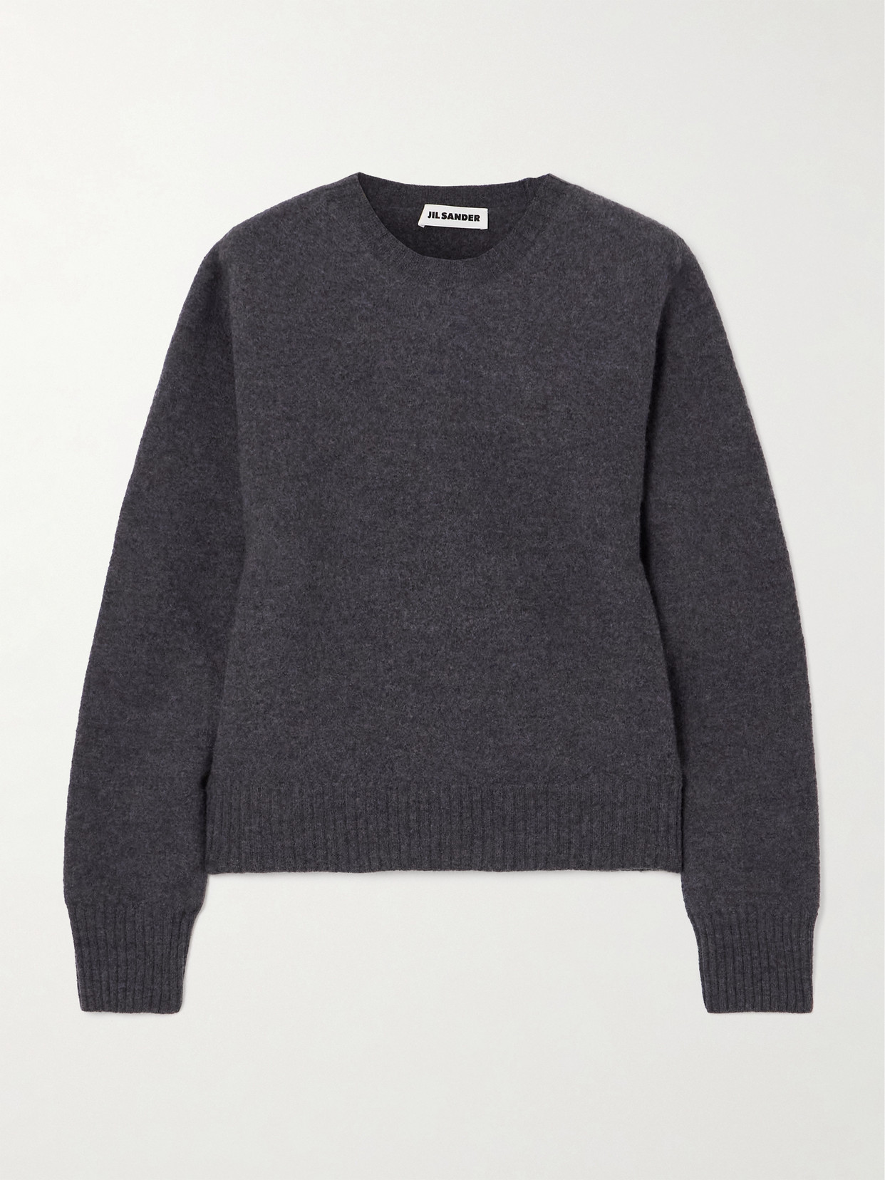 Jil Sander Brushed-wool Sweater In Gray