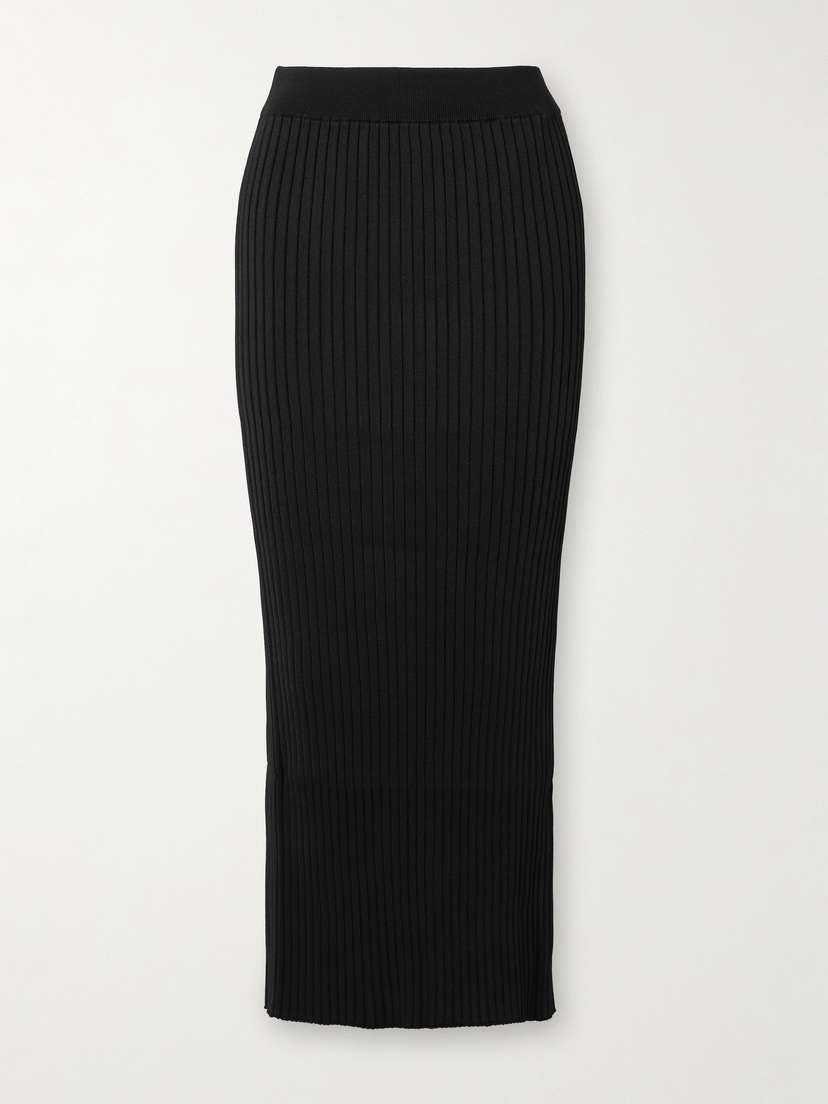 Jil Sander Ribbed-knit Maxi Skirt