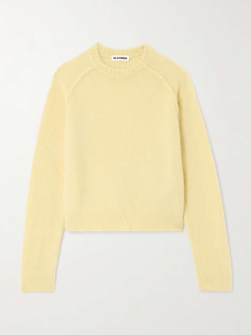 Jil Sander Brushed Wool, Mohair And Silk-blend Sweater