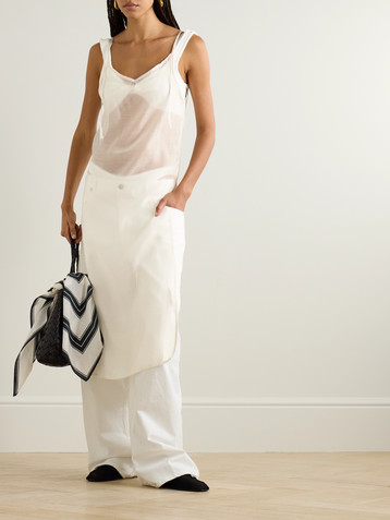 The Frankie Shop Madeline voile midi dress