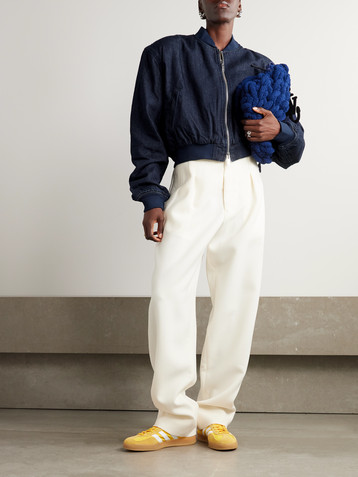 The Frankie Shop Micky padded denim bomber