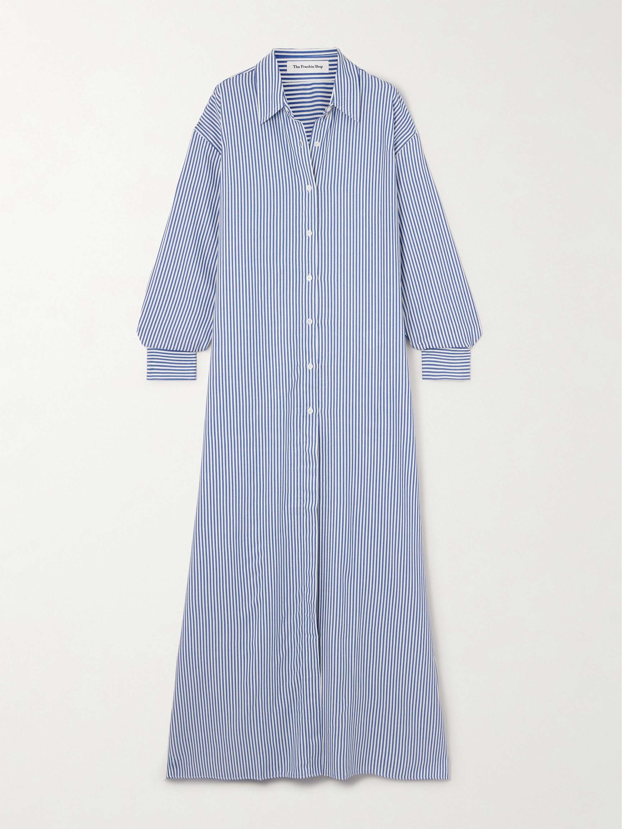 THE FRANKIE SHOP Mirca striped twill wide-leg pants | NET-A