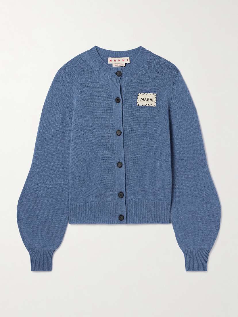 Marni Appliquéd Cashmere Cardigan