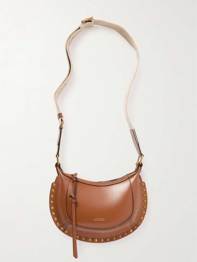 Isabel Marant Mini Moon Studded Leather Shoulder Bag