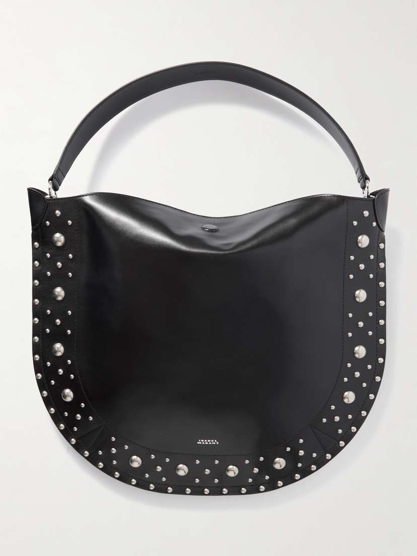 Isabel Marant Oskan Studded Leather Shoulder Bag