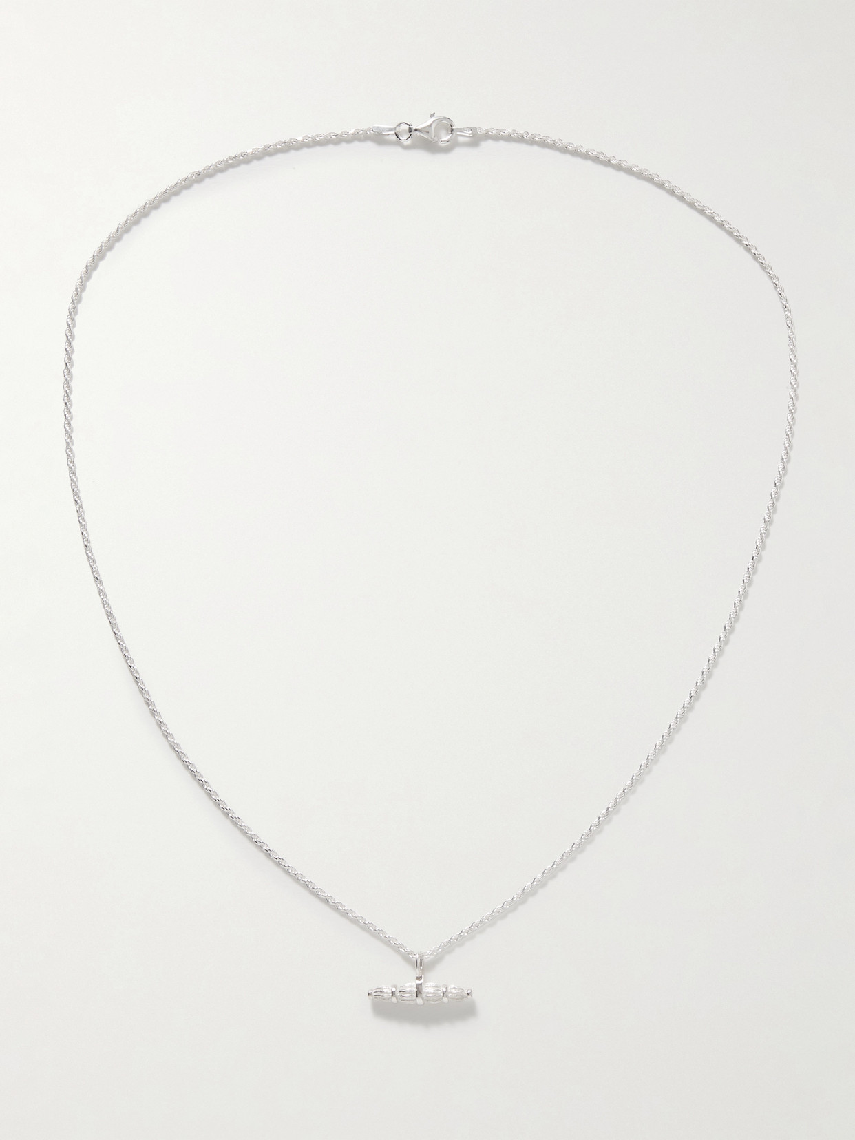 Bleue Burnham Bar Willow Sterling Silver Necklace In Silver