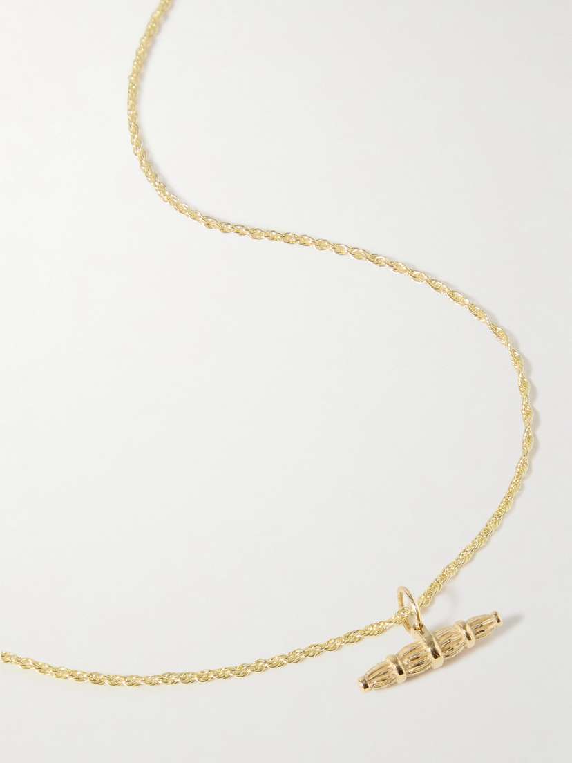 Bleue Burnham Bar Willow 9-karat Gold Necklace