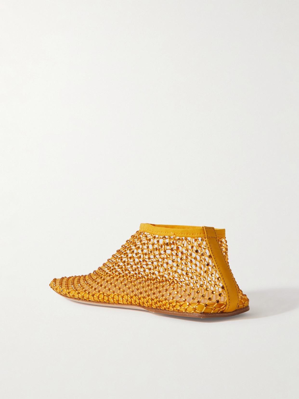 Minette Crystal-Embellished Ballet Flats
