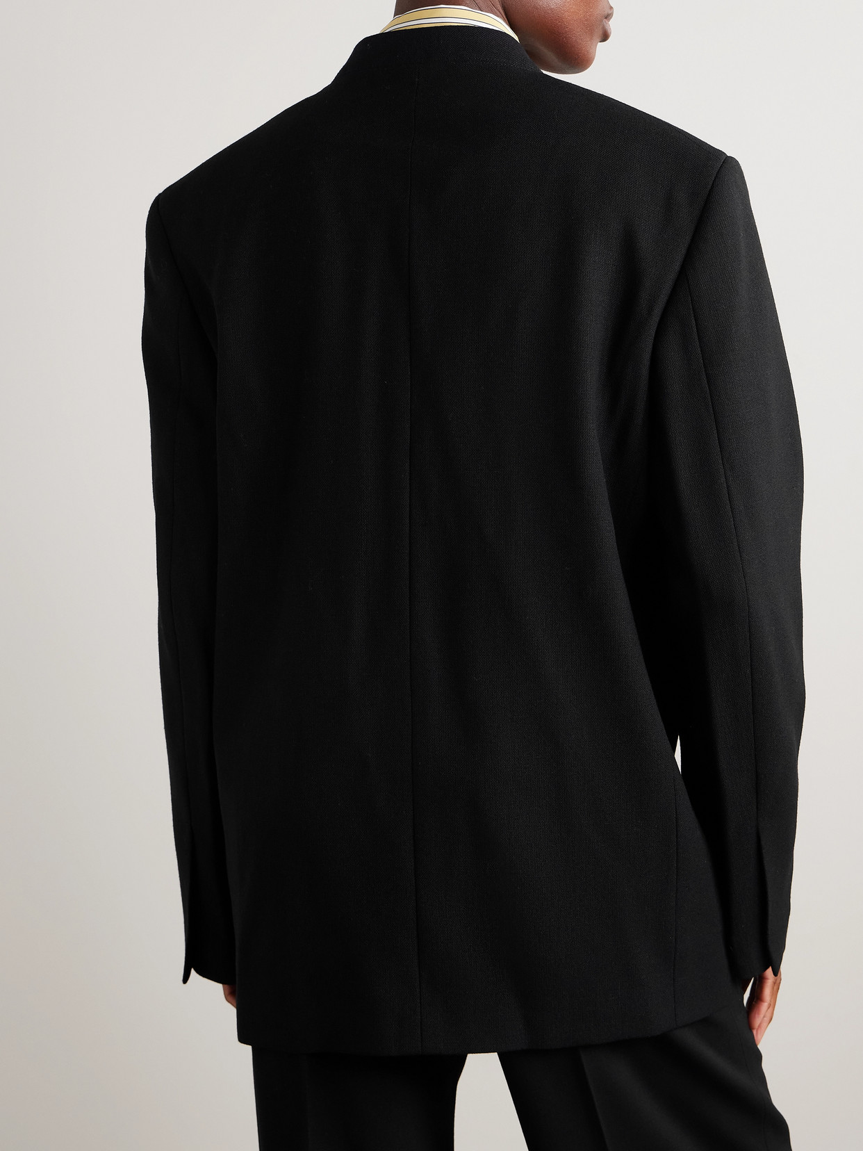 Jil Sander Single-breasted Long-sleeved Blazer In Black