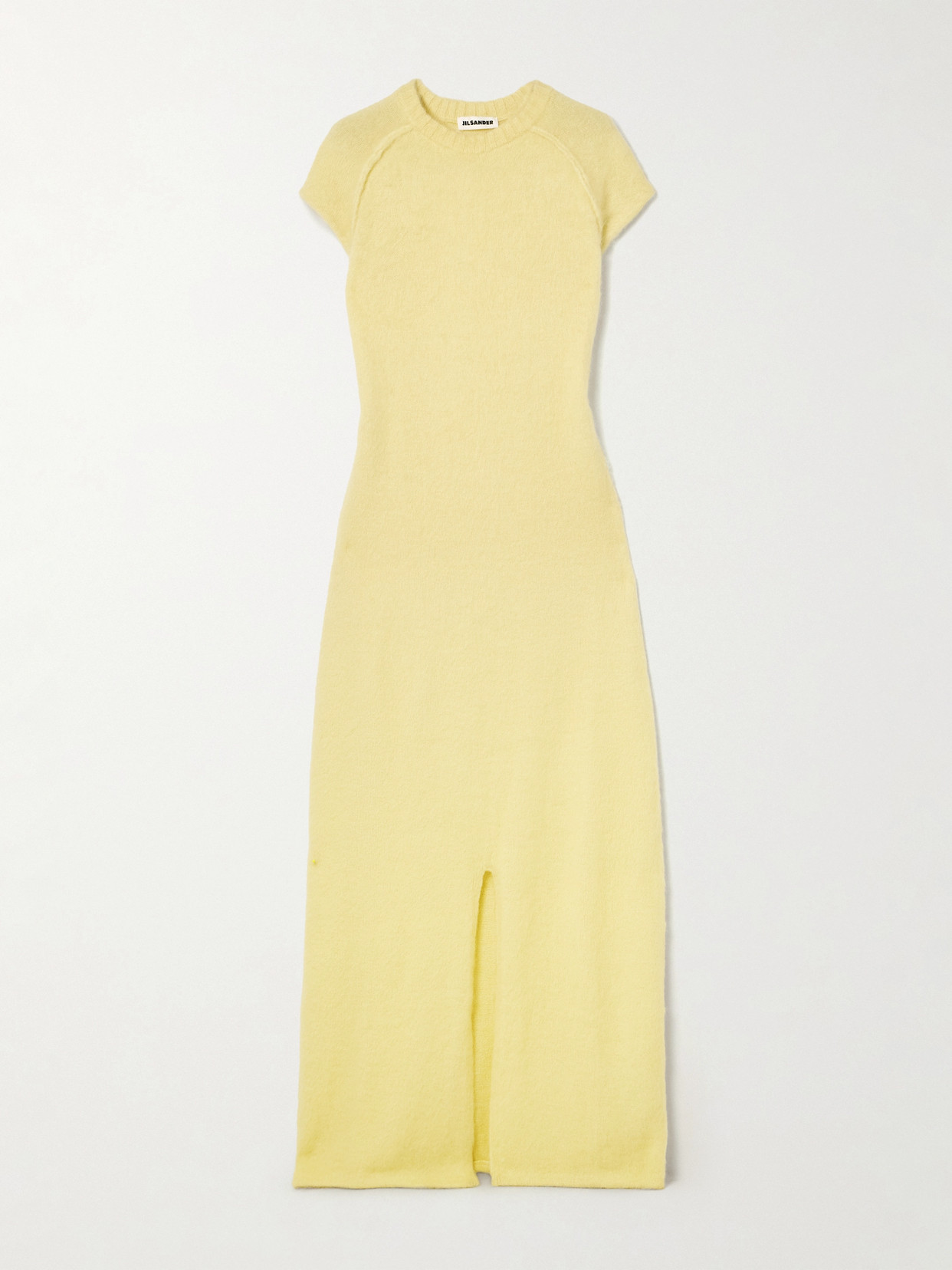Jil Sander - Wool, Mohair And Silk-blend Maxi Dress - Yellow