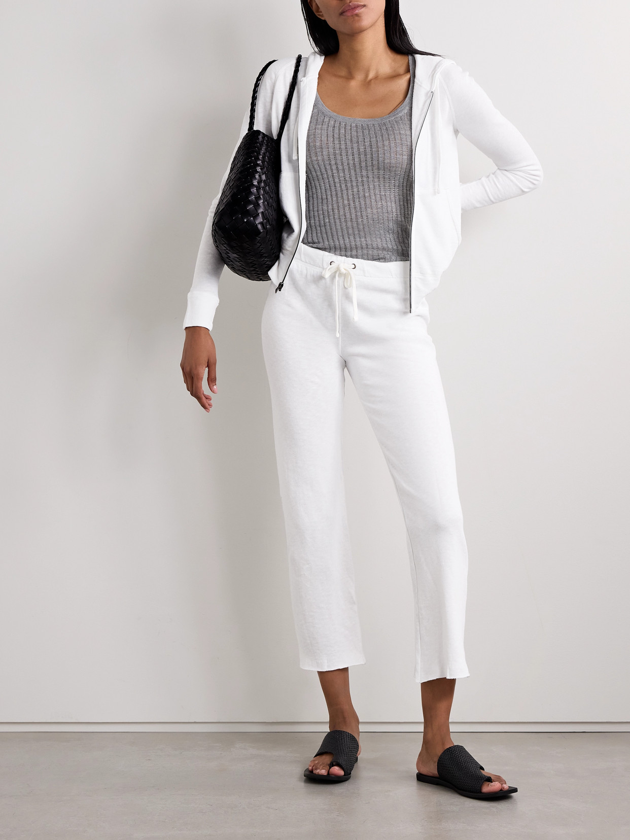 JAMES PERSE FRENCH COTTON-TERRY HOODIE