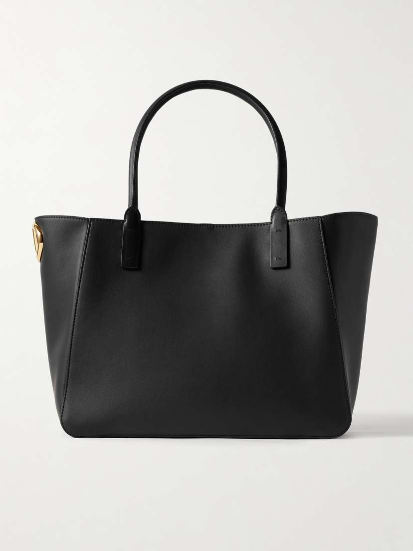 Valentino Garavani Vlogo Side Embellished Leather Tote