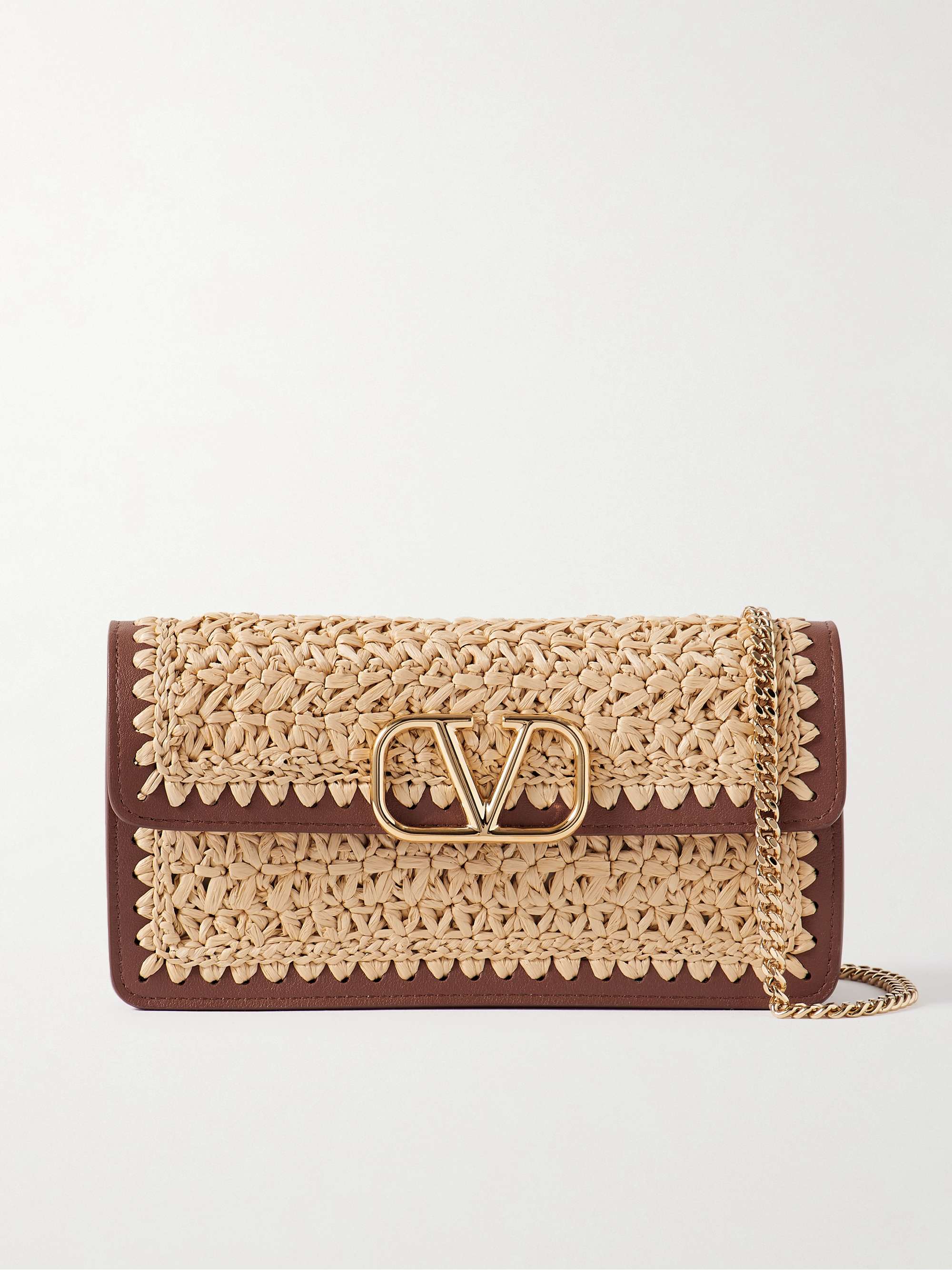 Valentino raffia clutch hotsell
