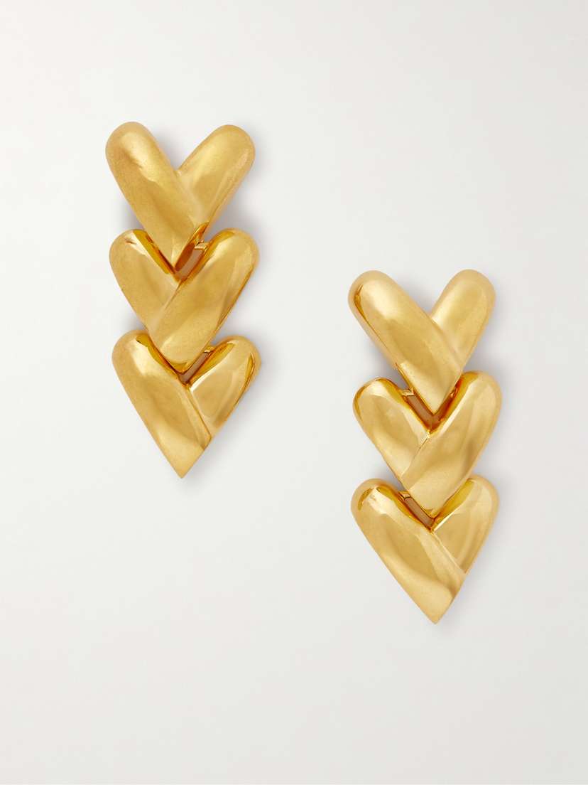 Tom Ford Love Gold-tone Clip Earrings
