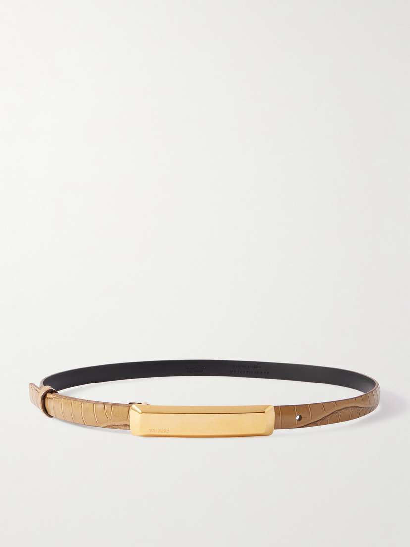 Tom Ford Croc-effect Leather Belt