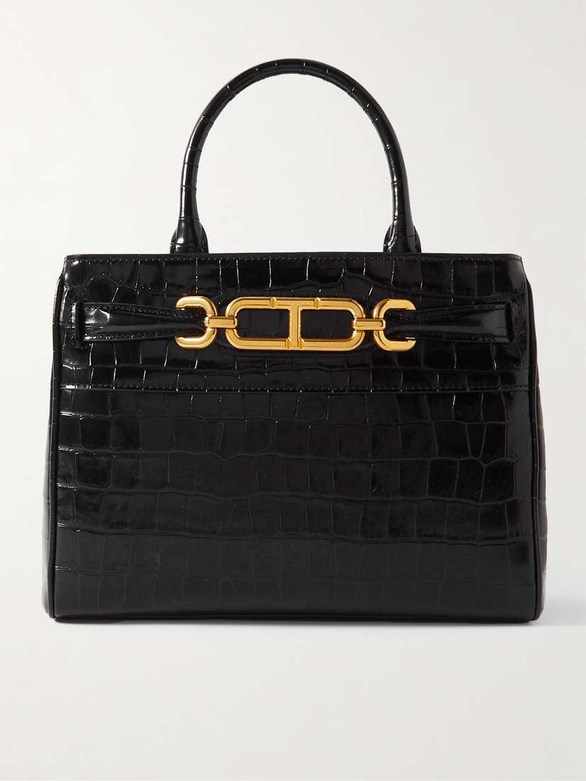 Tom Ford Small Croc-effect Leather Tote