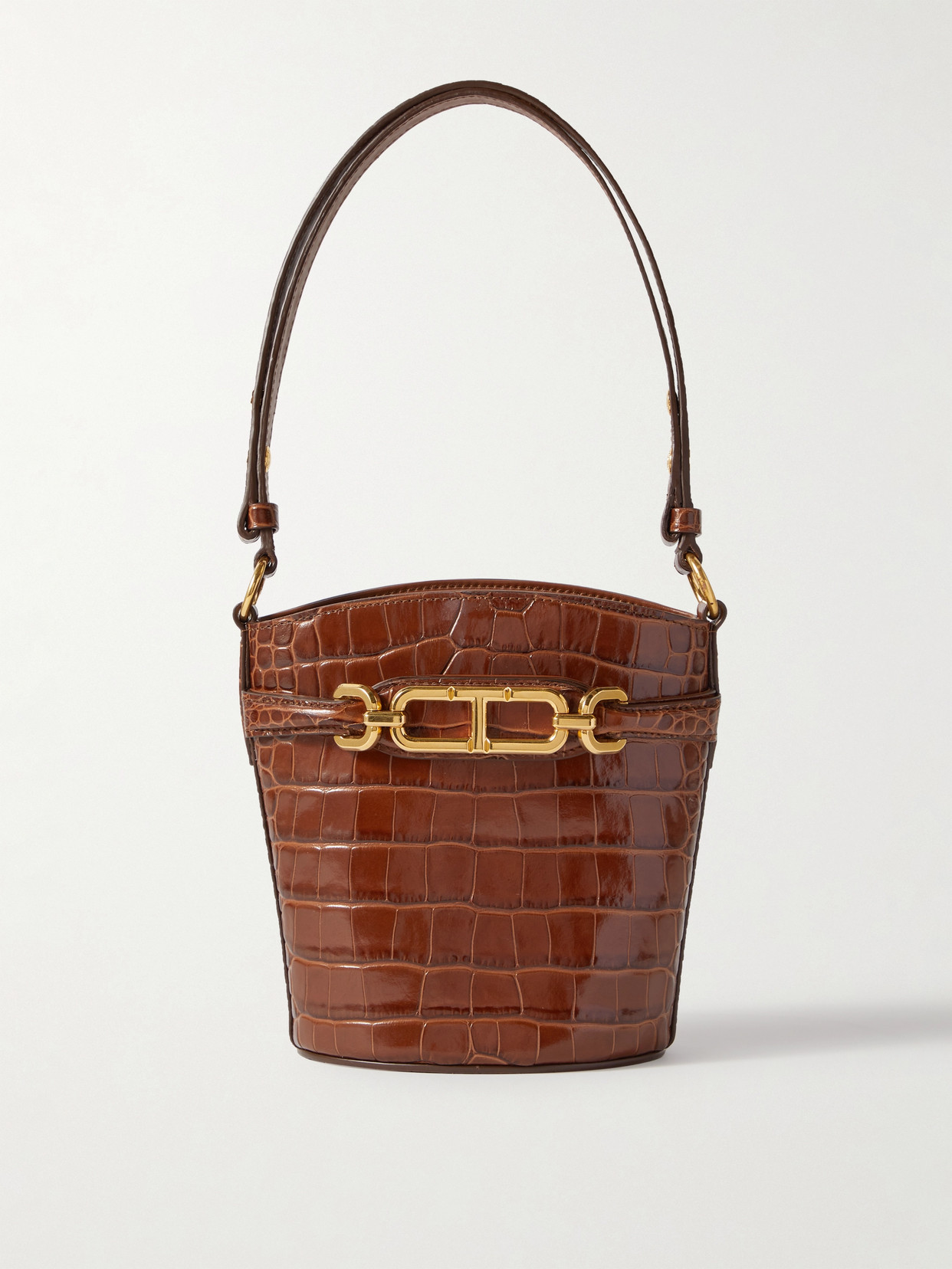 Tom Ford Bucket Bag In Brown