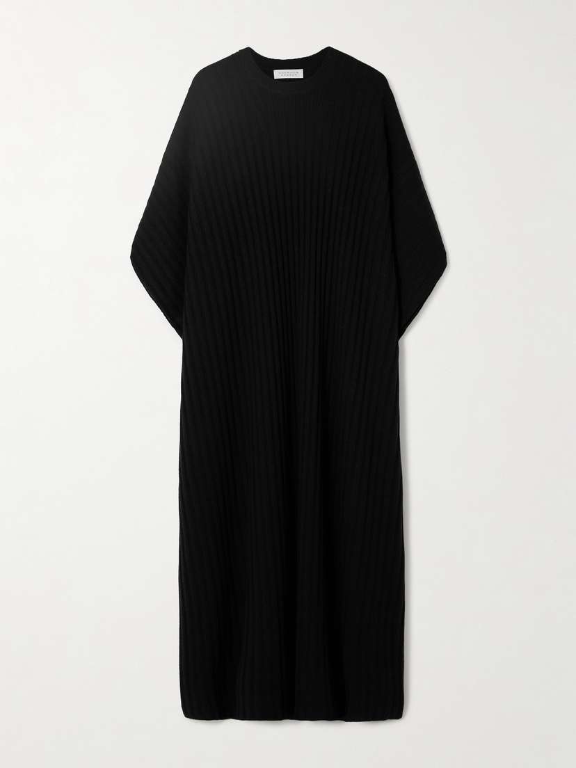 Gabriela Hearst Taos Ribbed Wool And Cashmere-blend Poncho