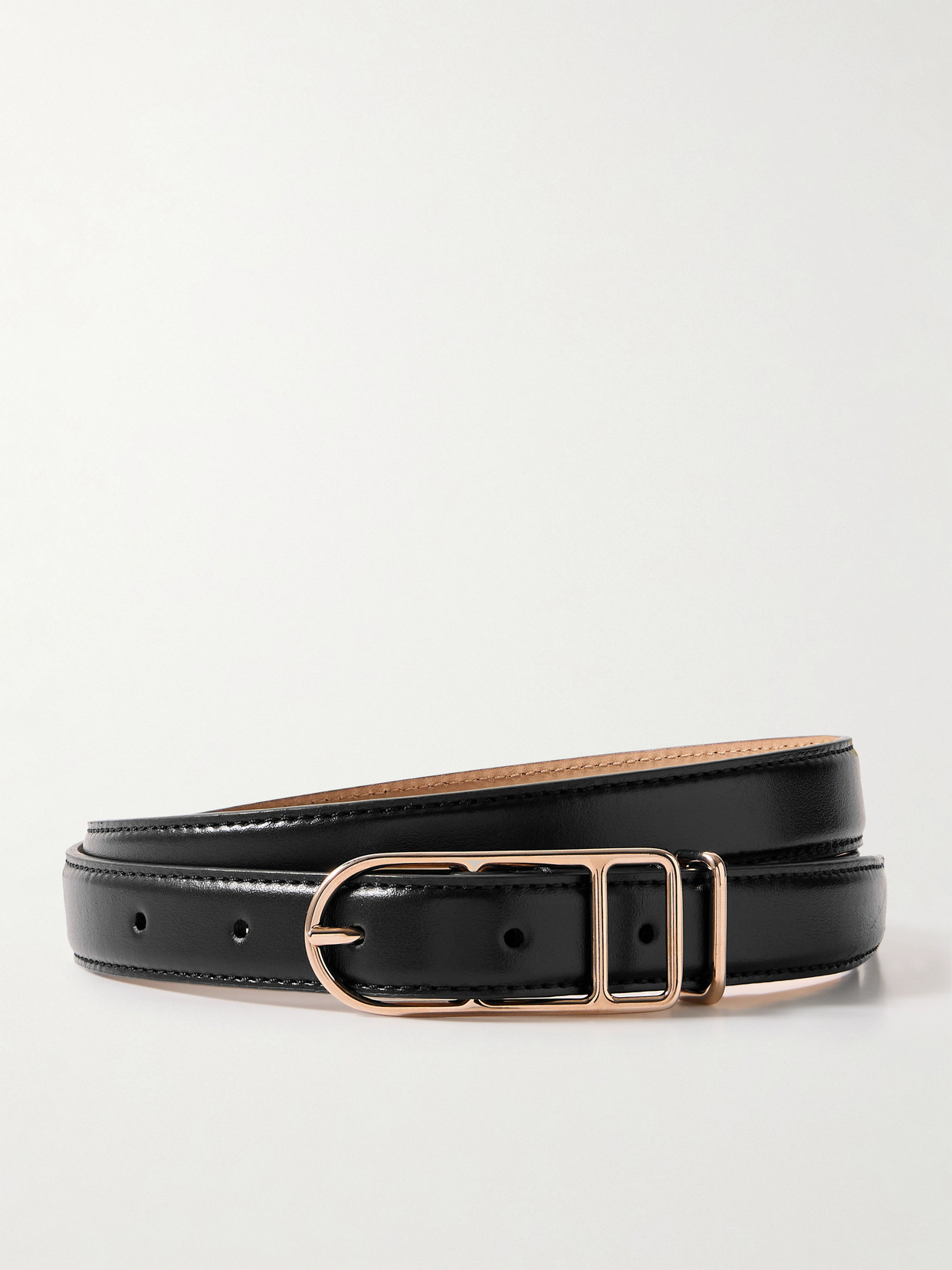 Gabriela Hearst Yeats Leather Belt In Black