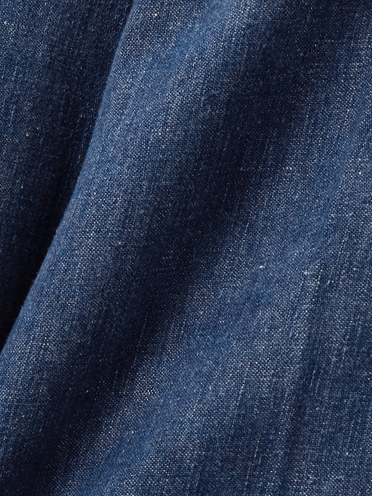Gabriela Hearst Norman Belted Cotton And Linen-blend Wide-leg Pants In Blue