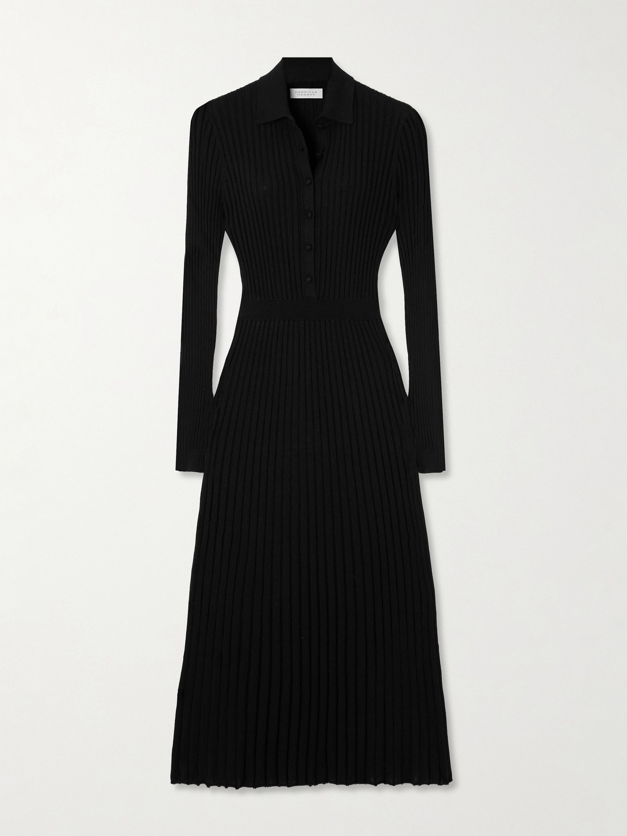 Gabriela Hearst - Ardor Ribbed Cashmere And Silk-blend Midi Dress - Black