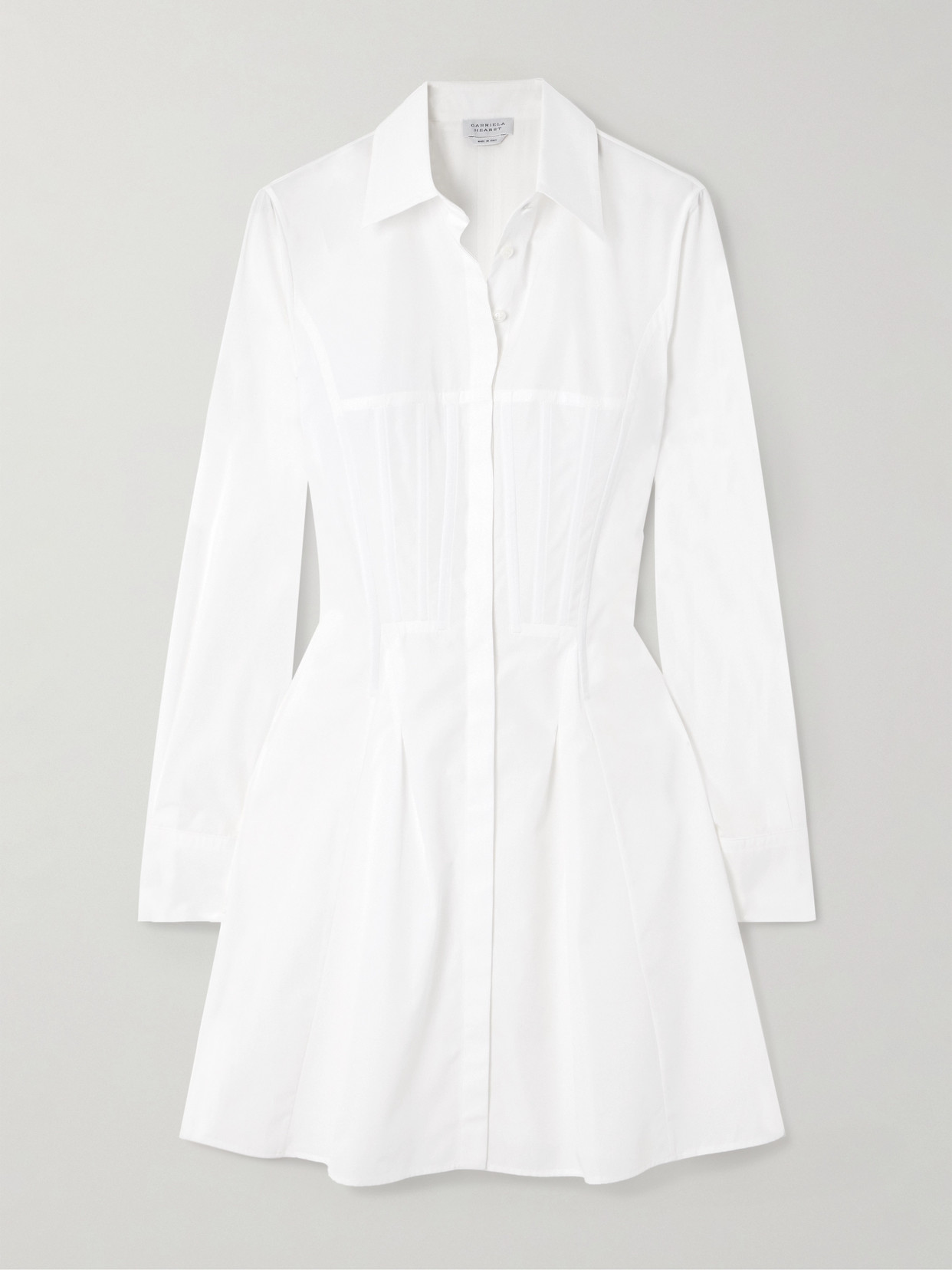 Gabriela Hearst Garcia Sea Island Cotton-poplin Shirt In White