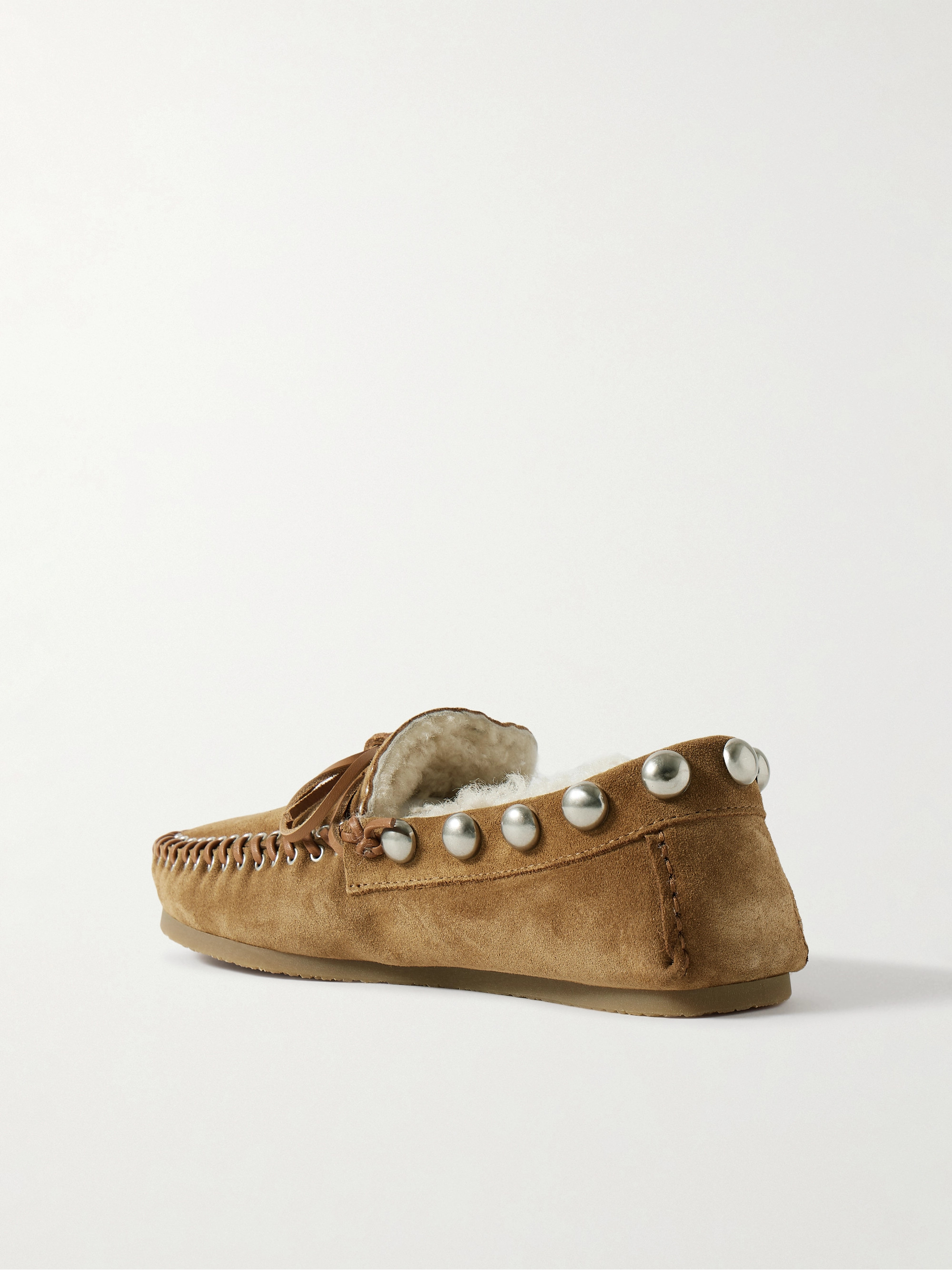 Isabel Marant Fitza embellished suede loafers