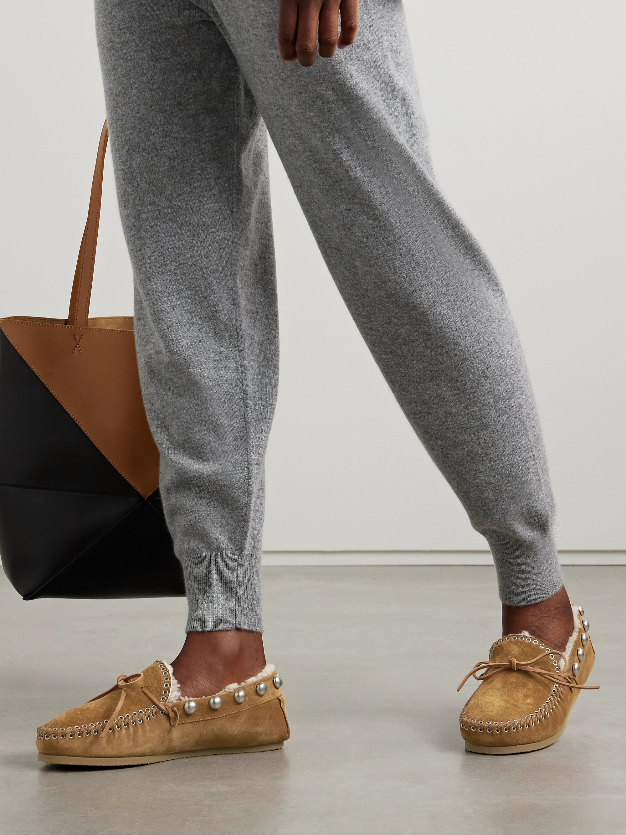 Isabel Marant Fitza embellished suede loafers