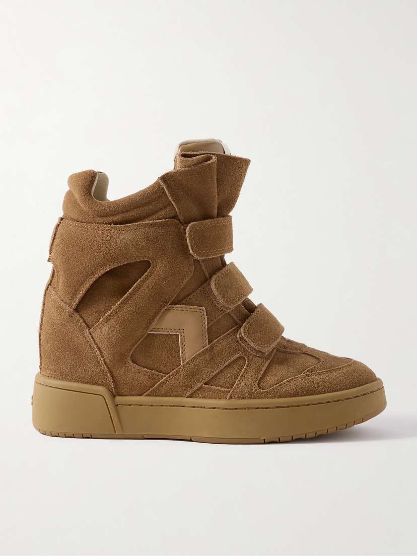 Isabel Marant Im3 Leather-trimmed Suede High-top Sneakers
