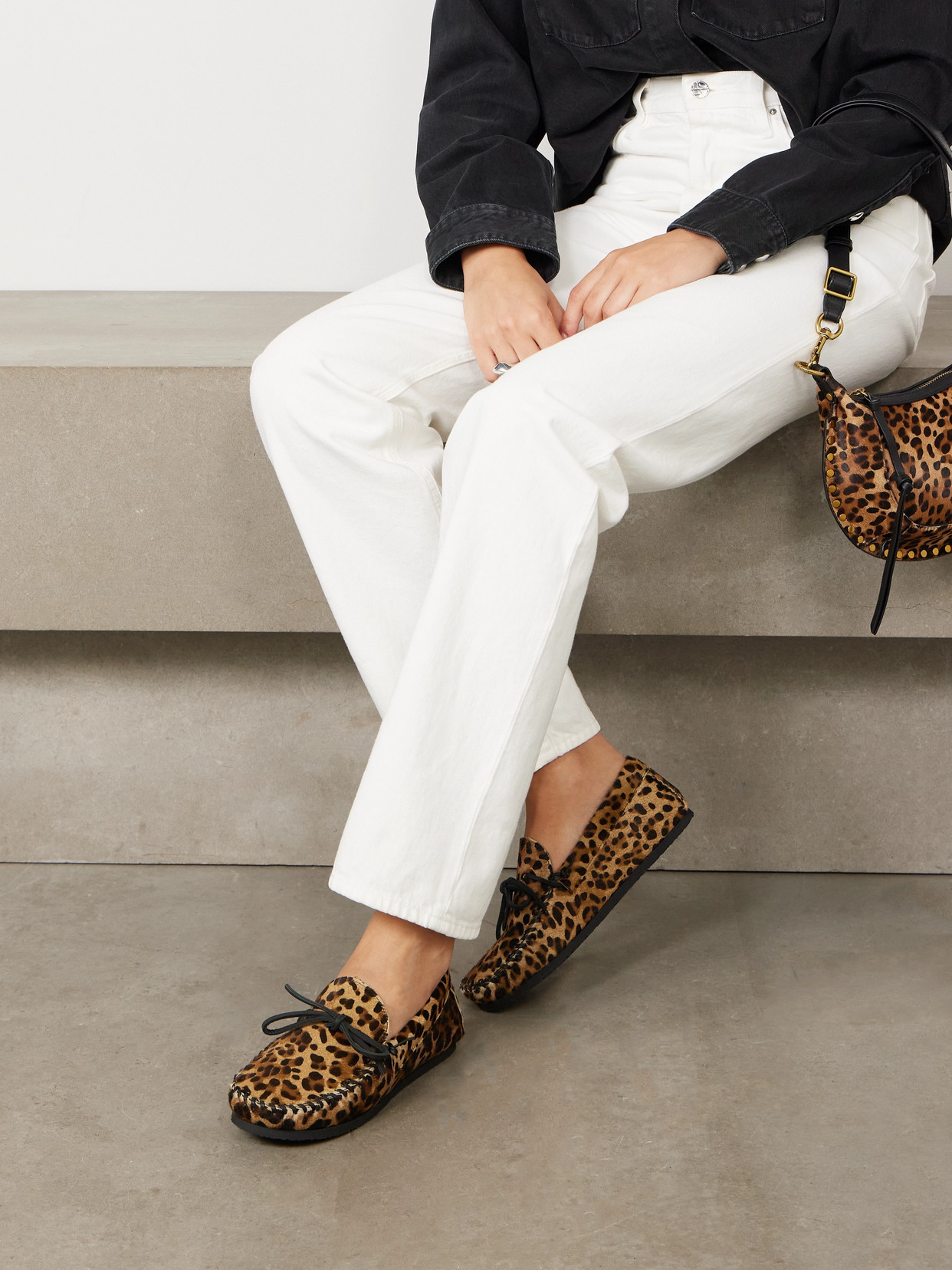 Isabel Marant Mocassini Denvee In Animal Print