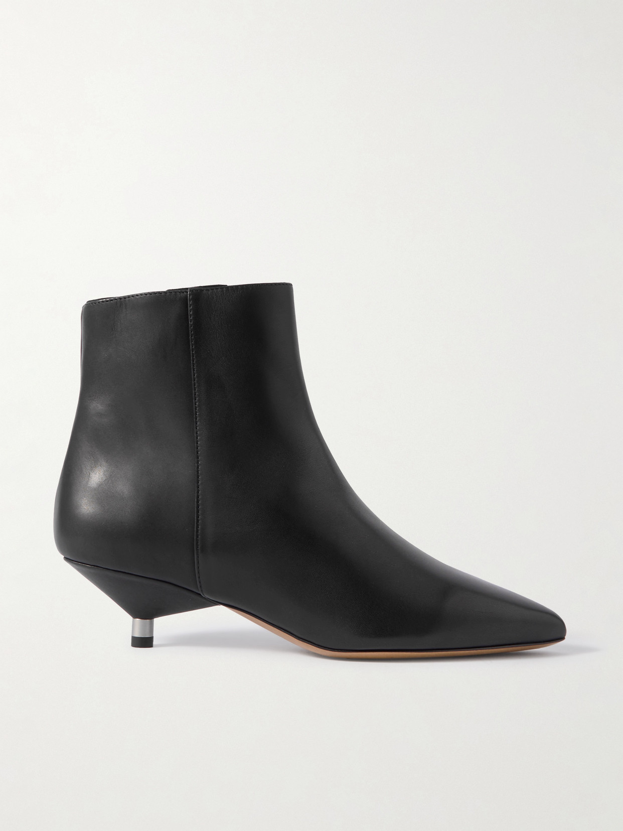 Isabel Marant Eana Leather Ankle Boots In Black