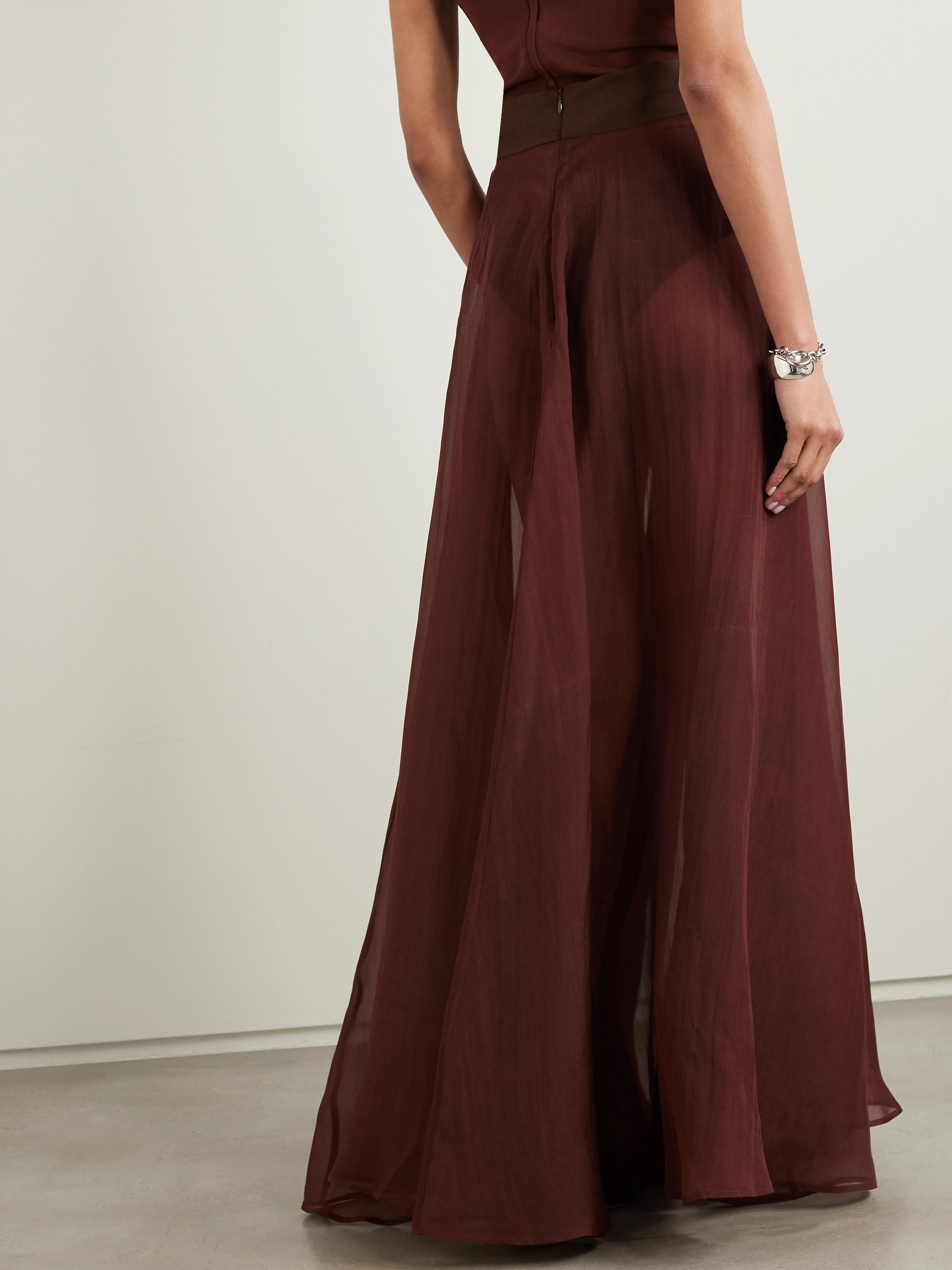 Esse Studios Aire silk-organza maxi skirt thumbnail