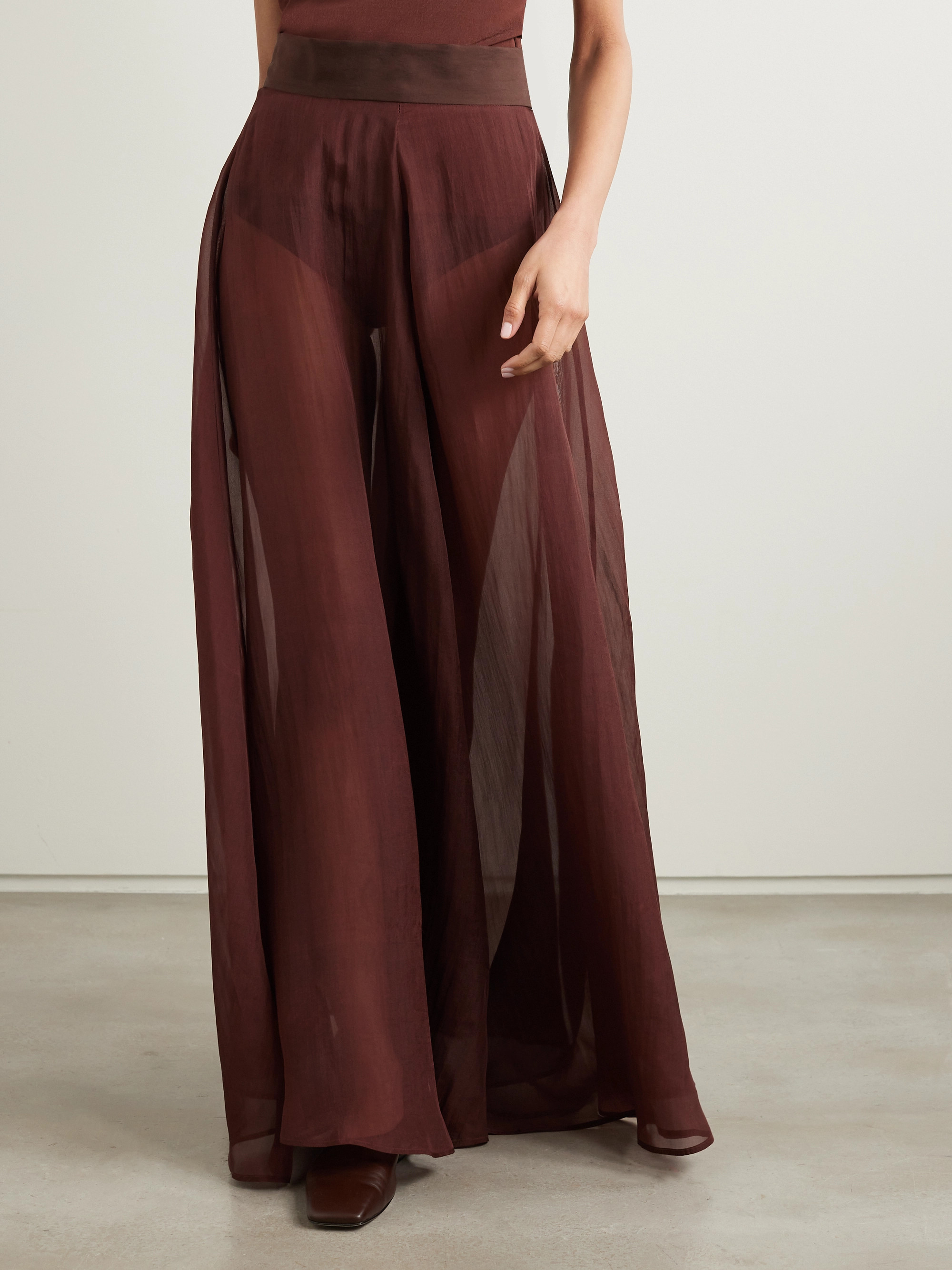 Esse Studios Aire silk-organza maxi skirt