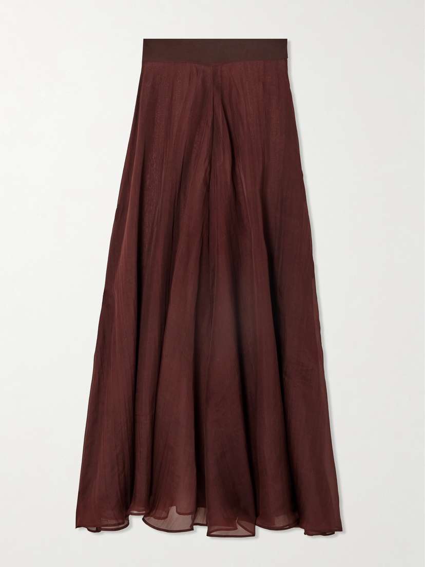 ESSE Studios Aire Silk-organza Maxi Skirt