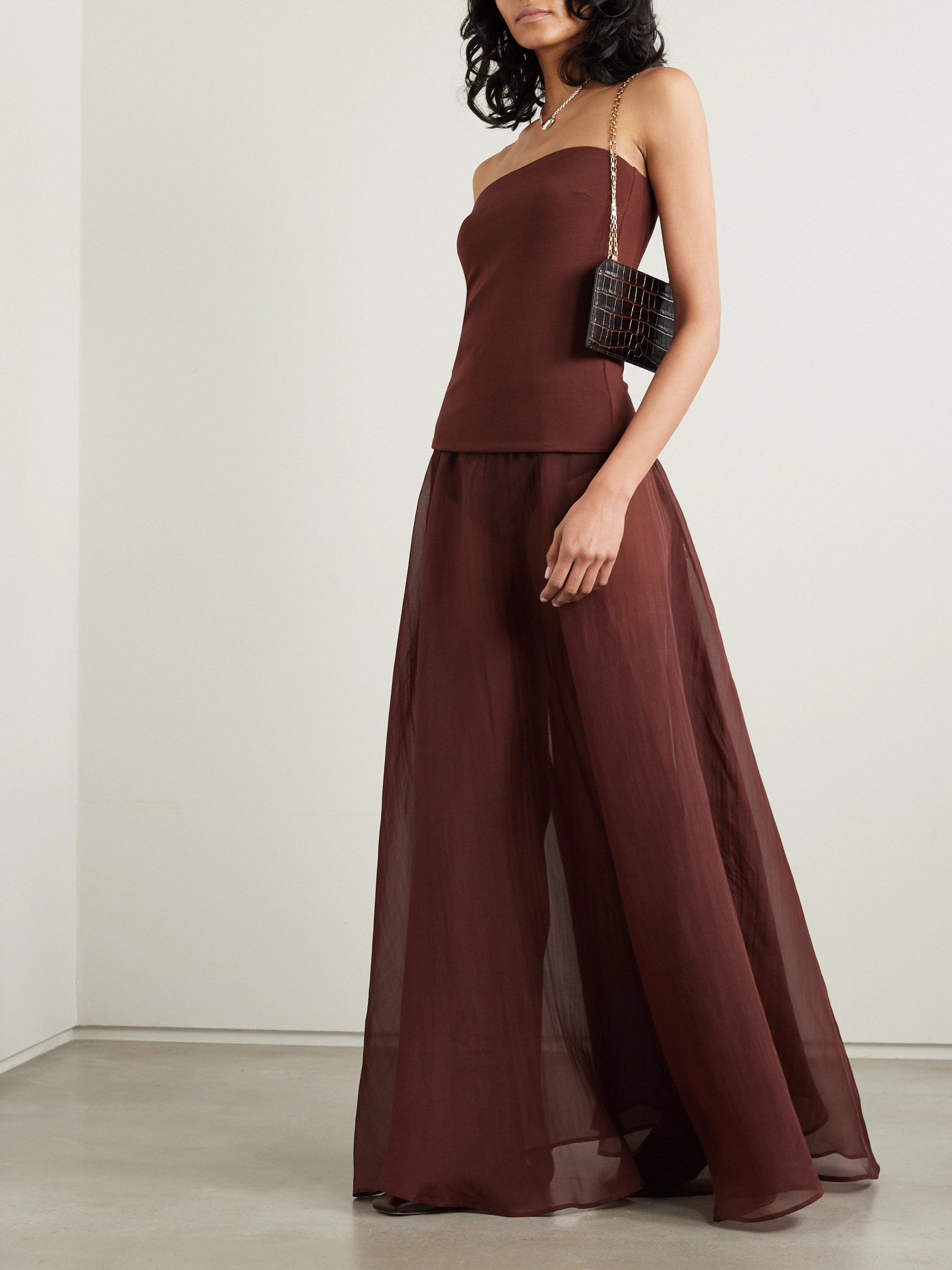 Esse Studios Aire silk-organza maxi skirt thumbnail