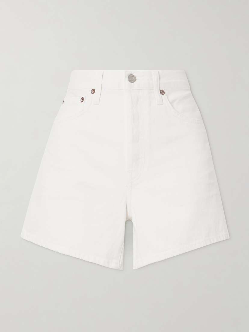AGOLDE Parker Long Clean Denim Shorts