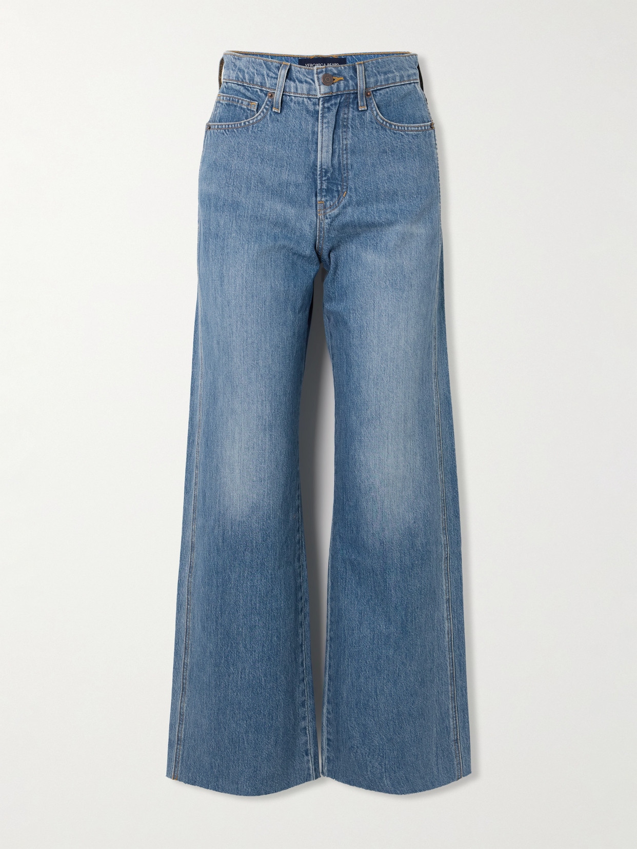 Veronica Beard Taylore Wide-leg Jeans In Blue