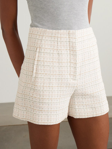 Veronica Beard Jazmin cotton-tweed shorts