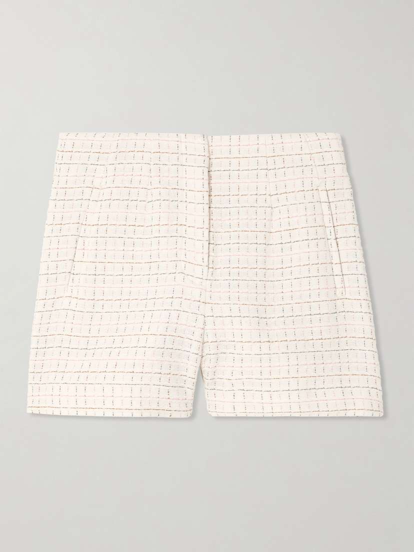 Veronica Beard Jazmin Cotton-tweed Shorts