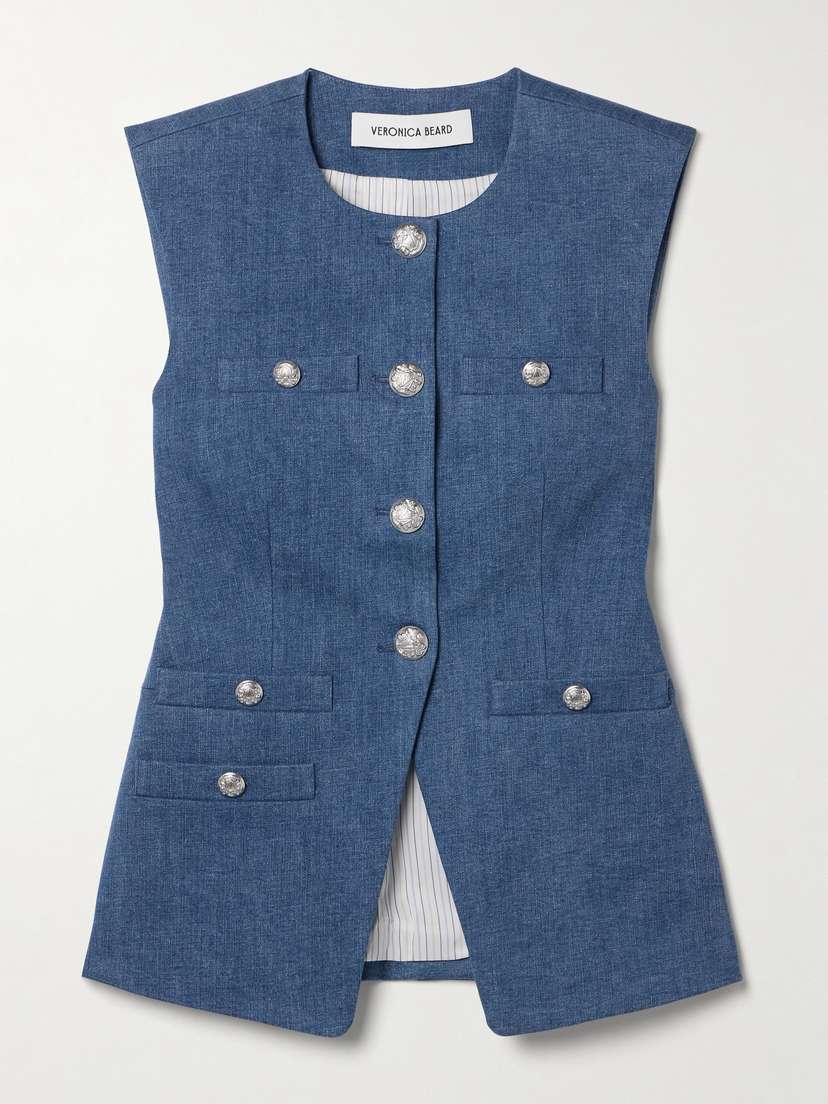 Veronica Beard Tamara Denim Vest