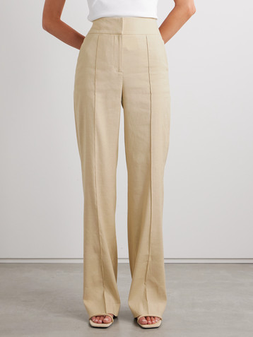 Veronica Beard Cruz linen-blend wide-leg pants