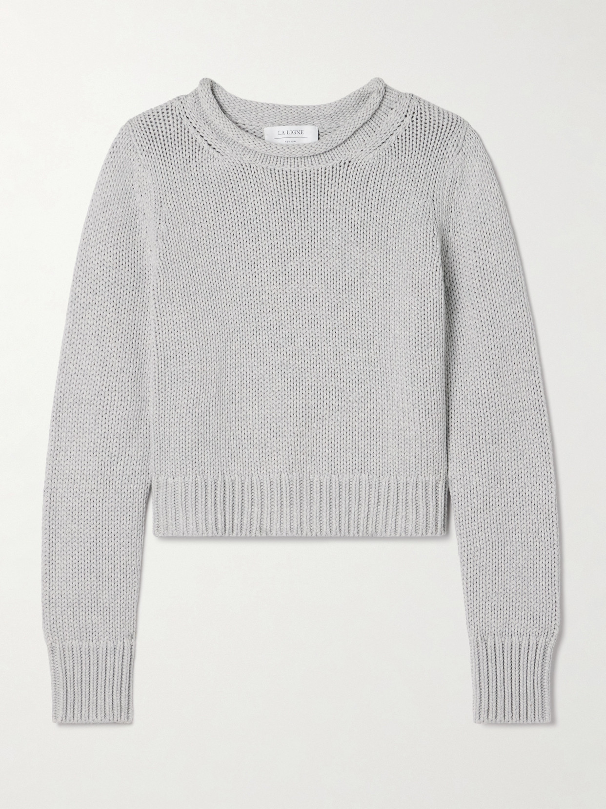 La Ligne Mini Marina Cotton Sweater In Gray