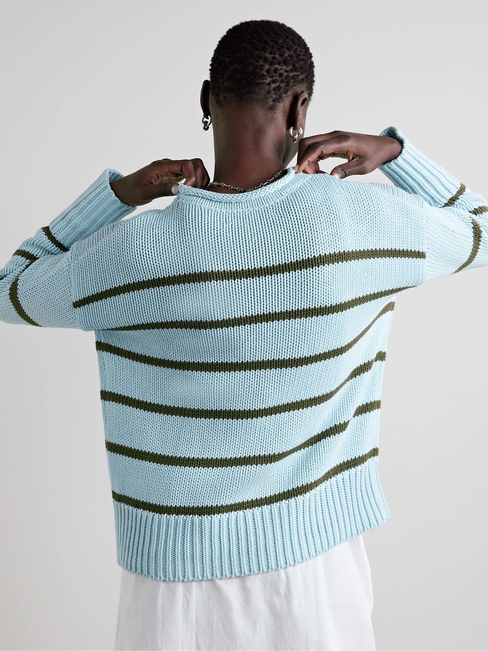 LA LIGNE Marina striped cotton sweater