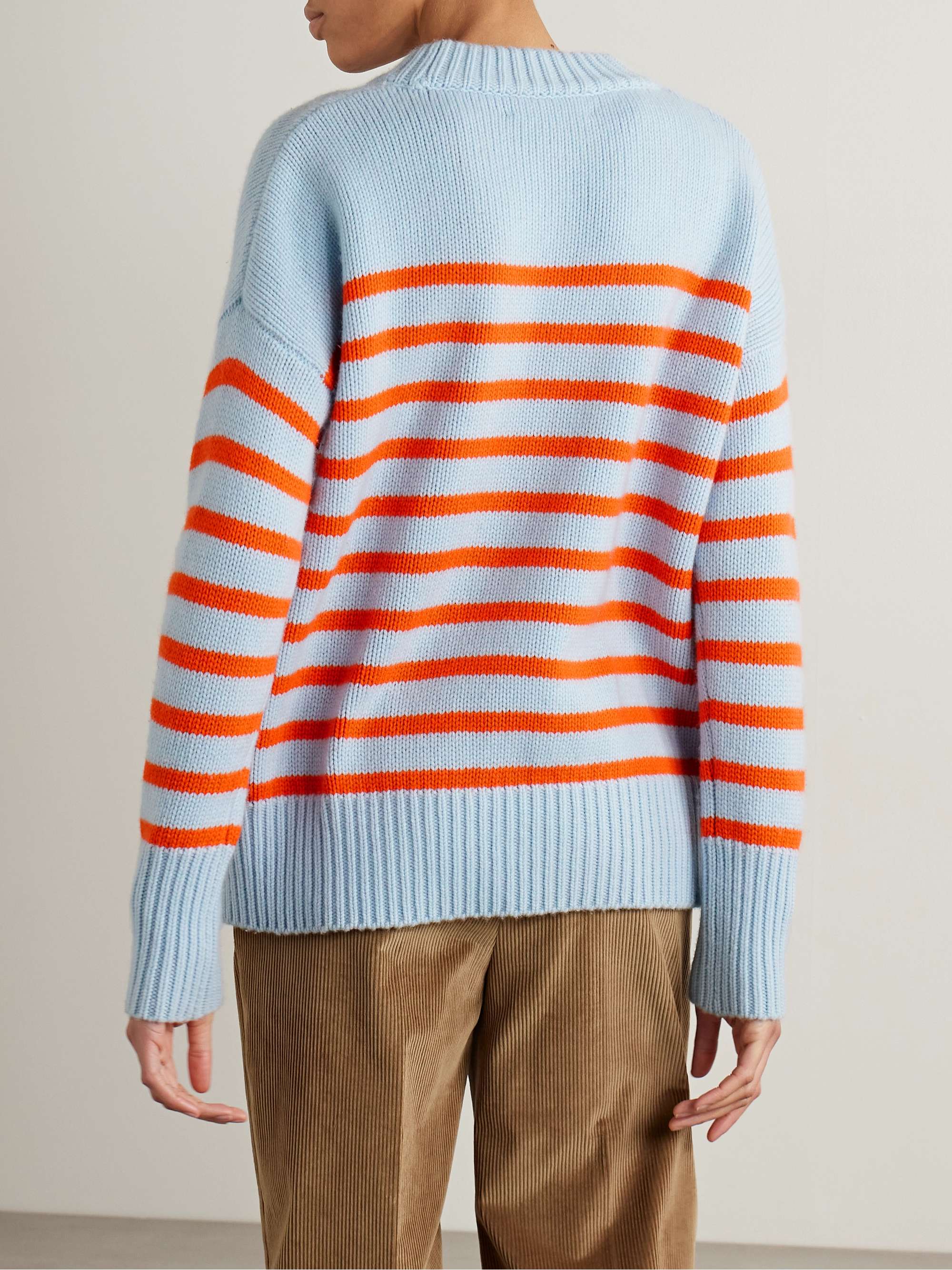 LA LIGNE Marin striped wool and cashmere-blend sweater