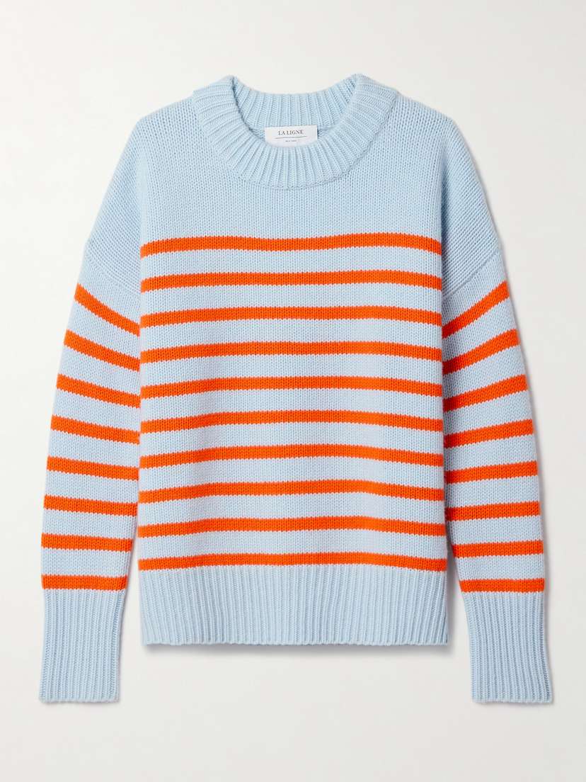La Ligne Marin Striped Wool And Cashmere-blend Sweater - xx large