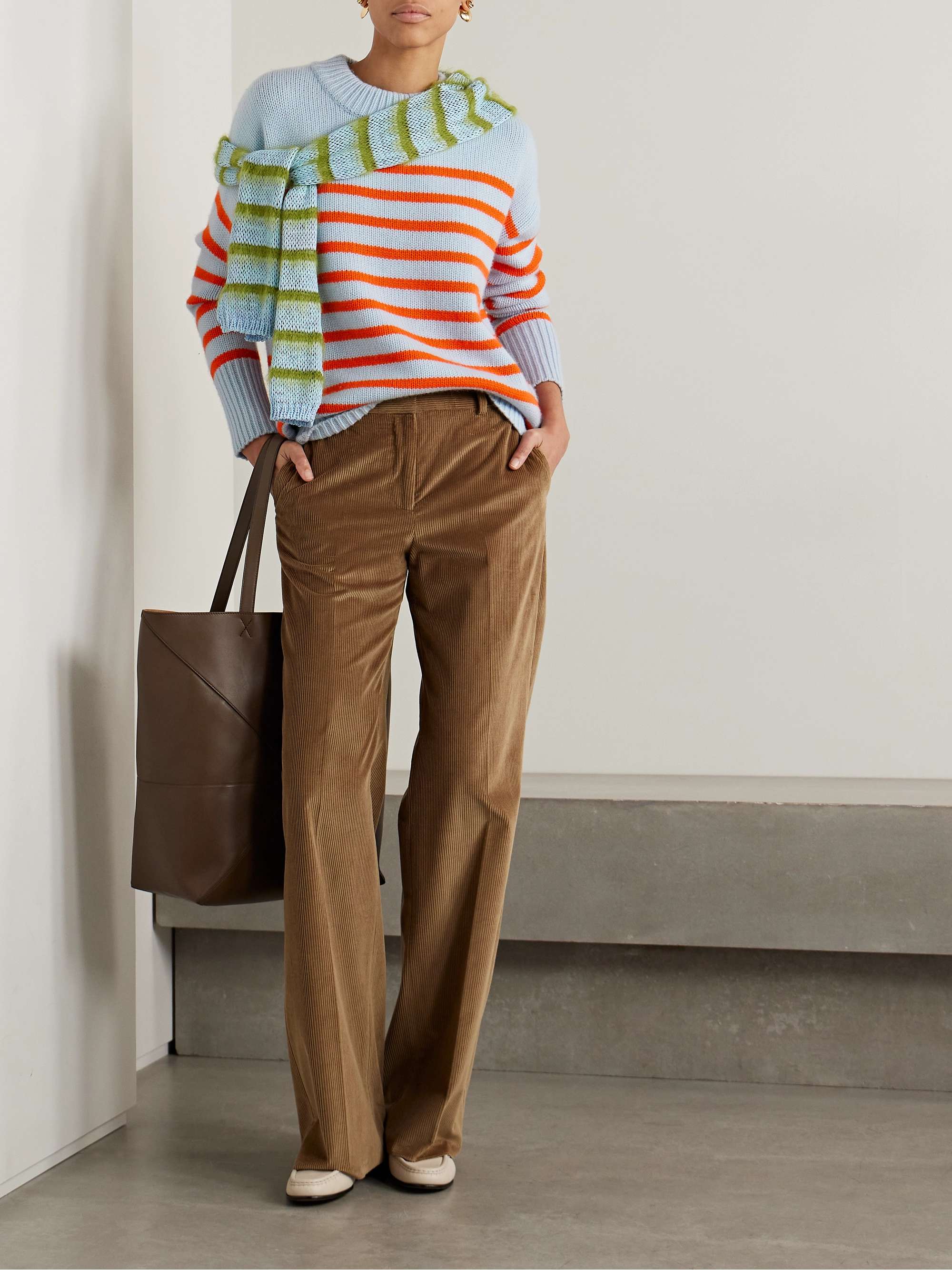 LA LIGNE Marin striped wool and cashmere-blend sweater