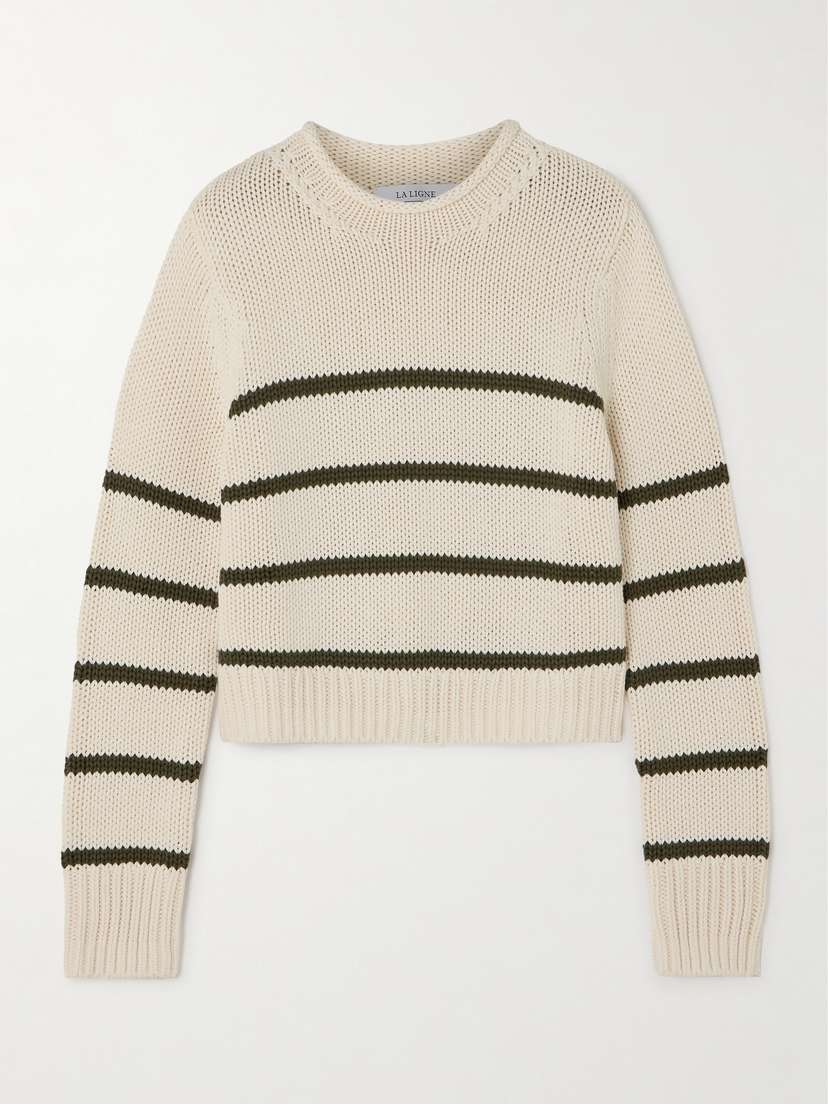 La Ligne Mini Marina Striped Cotton Sweater - xx large