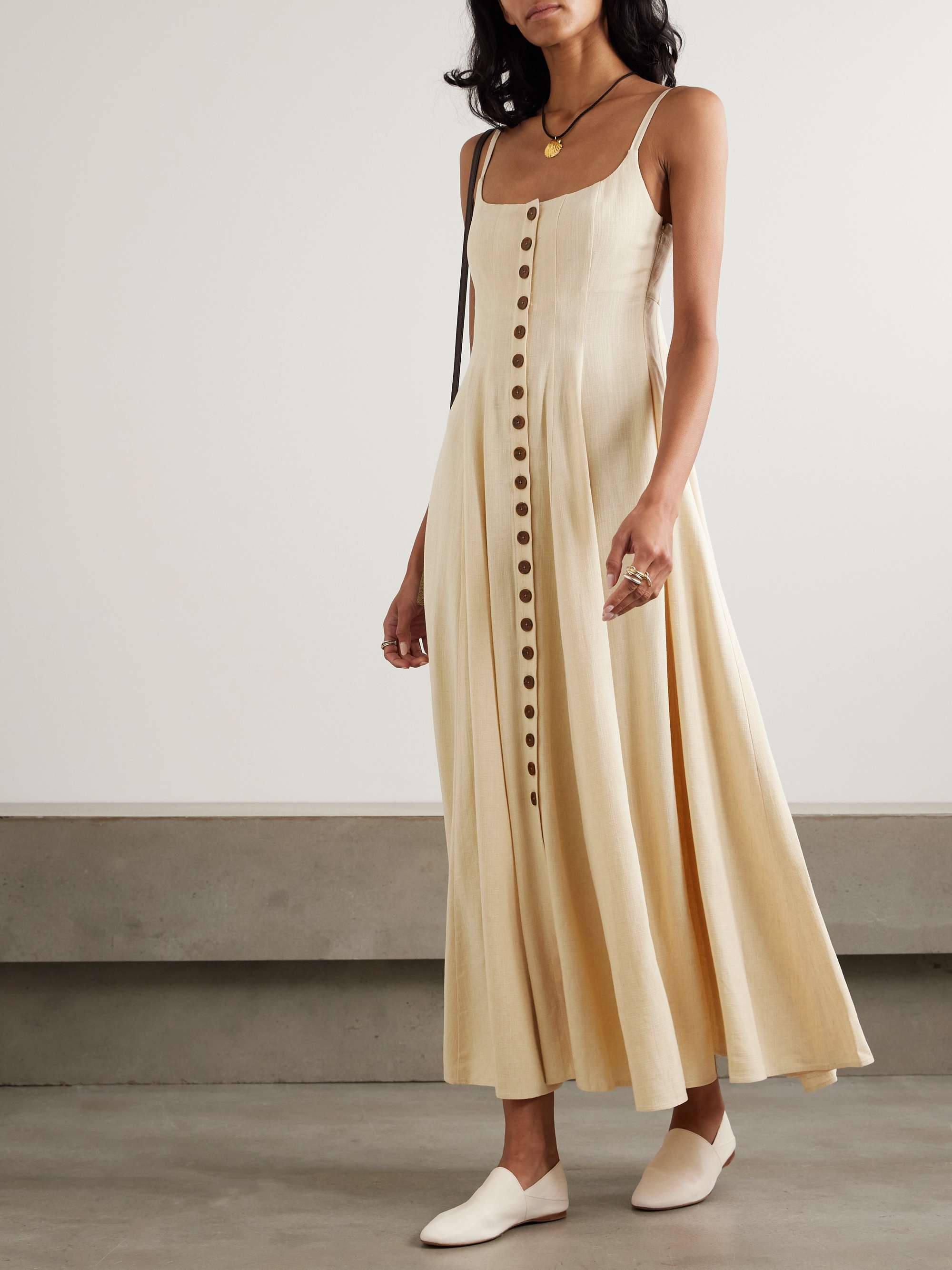 LA LIGNE Alba woven maxi dress | NET-A-PORTER