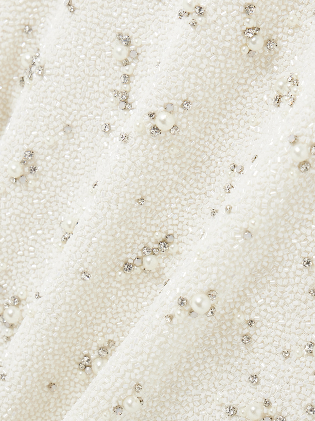 Clio Peppiatt Embellished Stretch-tulle Gown In Ivory