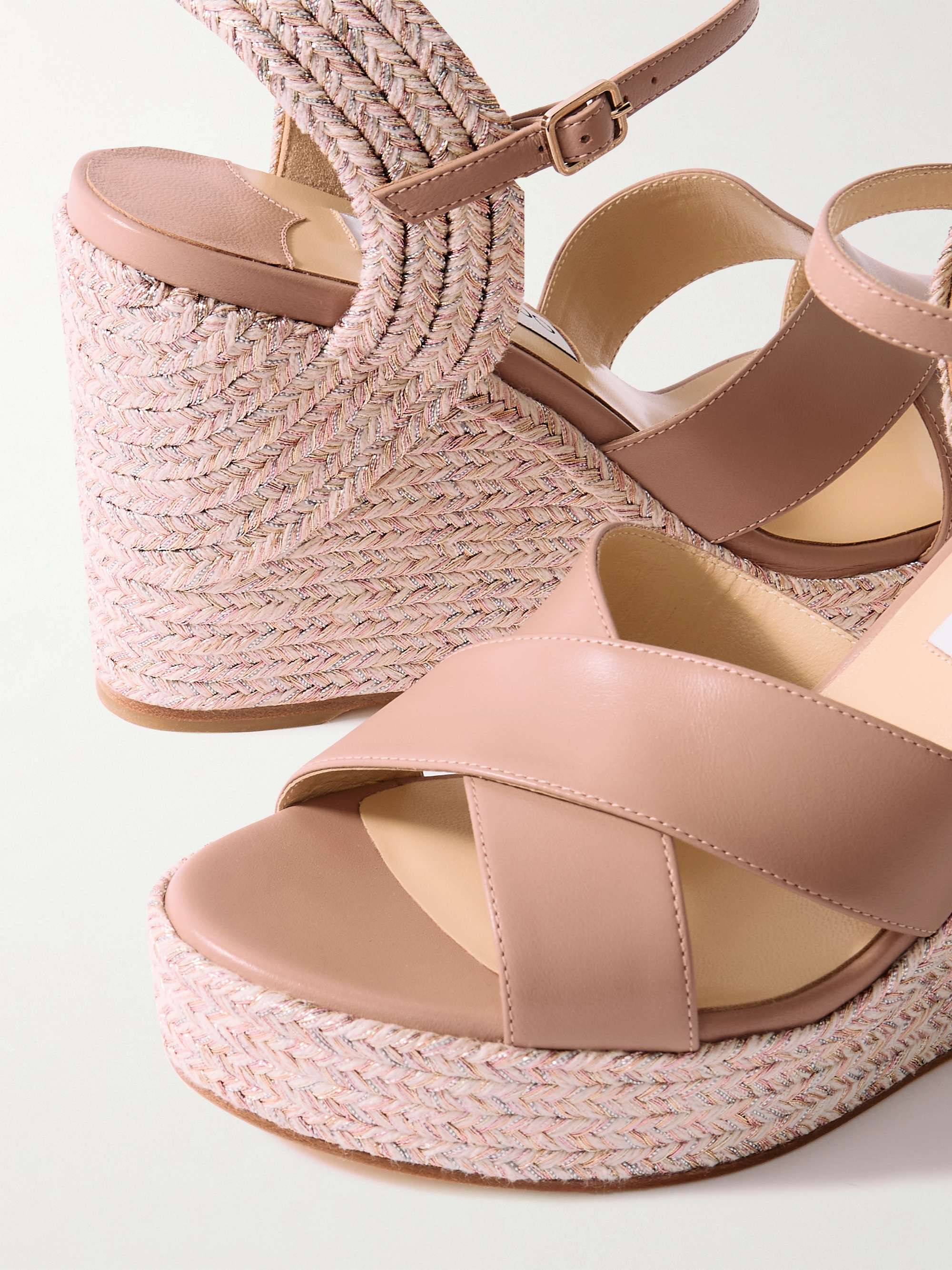 Jimmy choo espadrille wedge store